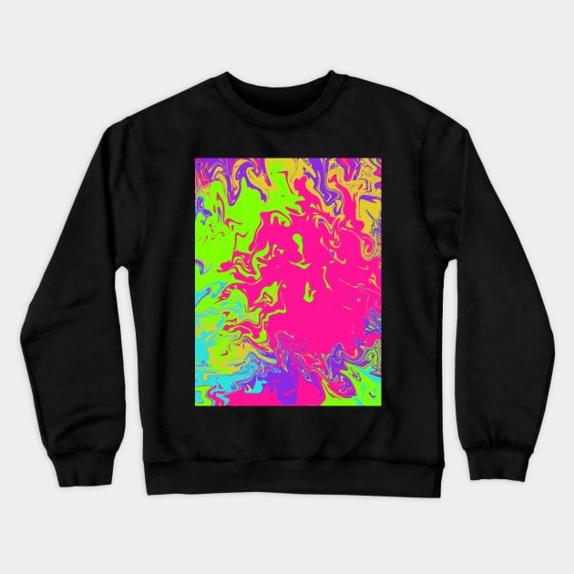 Neon Crewneck Sweatshirt by ArtKsenia